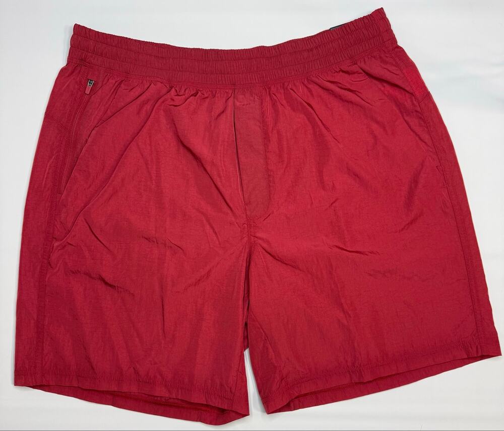VRST All-In Unlined Shorts Mens Large Cranberry Crisp Shine NWT 7”